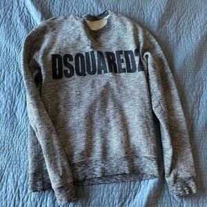 DSQUARED2 Black and Gray Crewneck Sweater